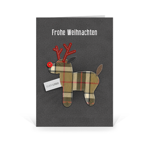 [WP2555] Karte: Christmas Patches - Jersey (Wir gestalten gratis für Dich)