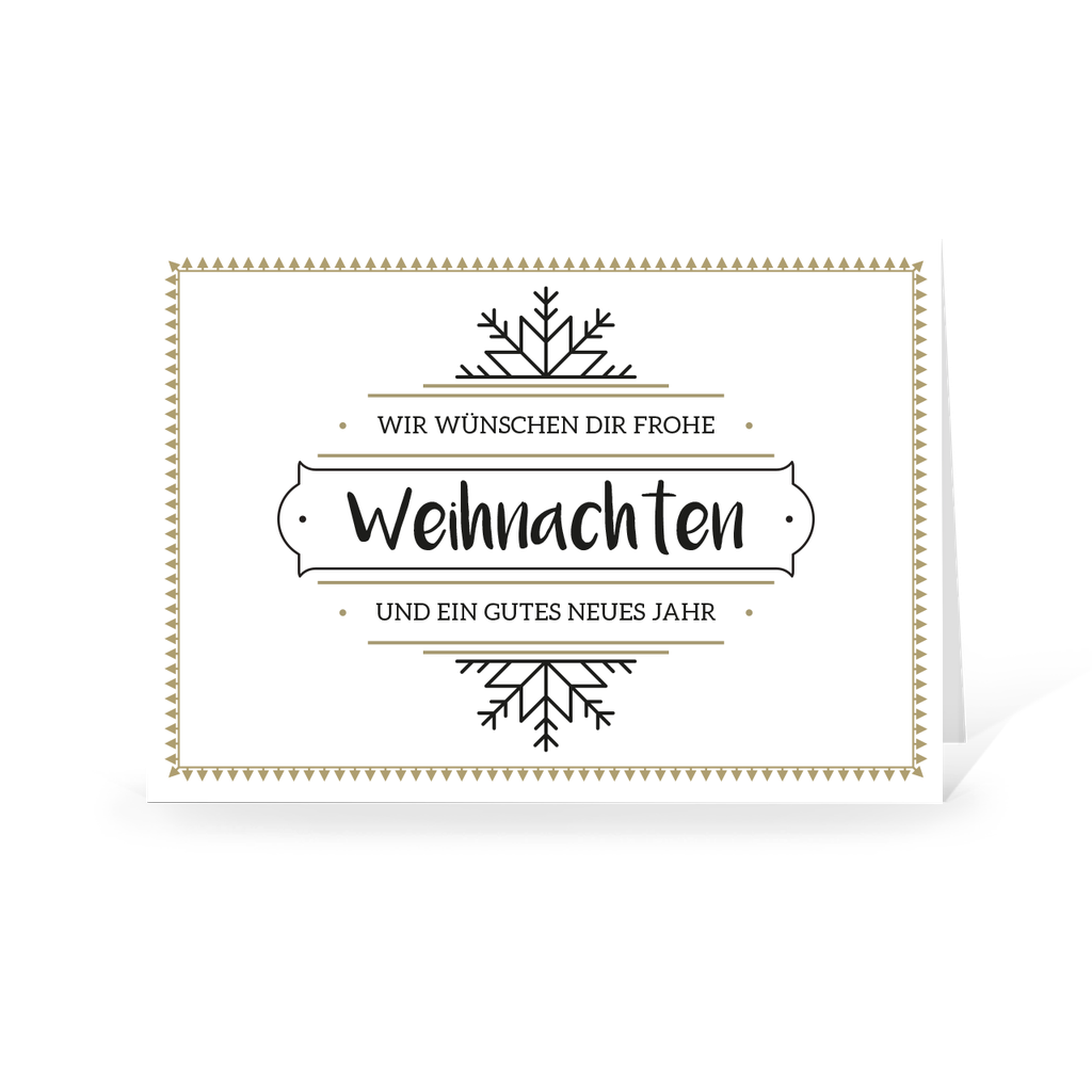 Karte: Simple Schneeflocke 01