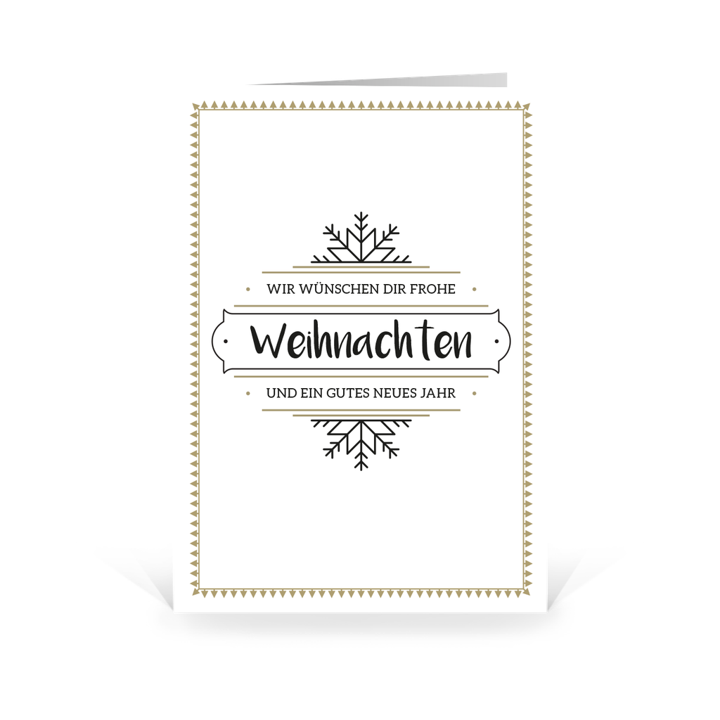 Karte: Simple Schneeflocke 02