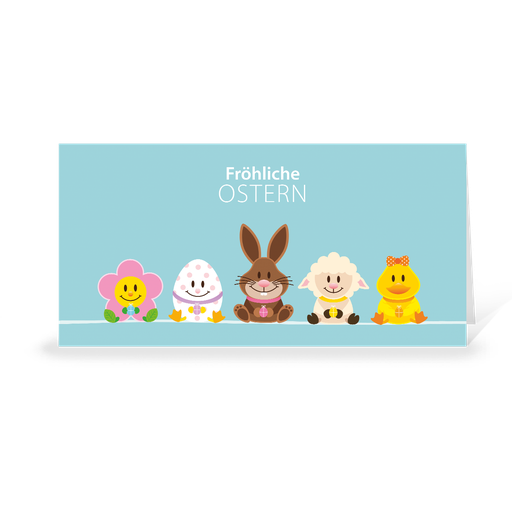 [WP6060] Karte: Osterteam - Team (Wir gestalten gratis für Dich)