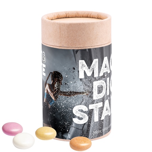 [1179-M] Papierdose Eco Midi mit Mentos Fruit