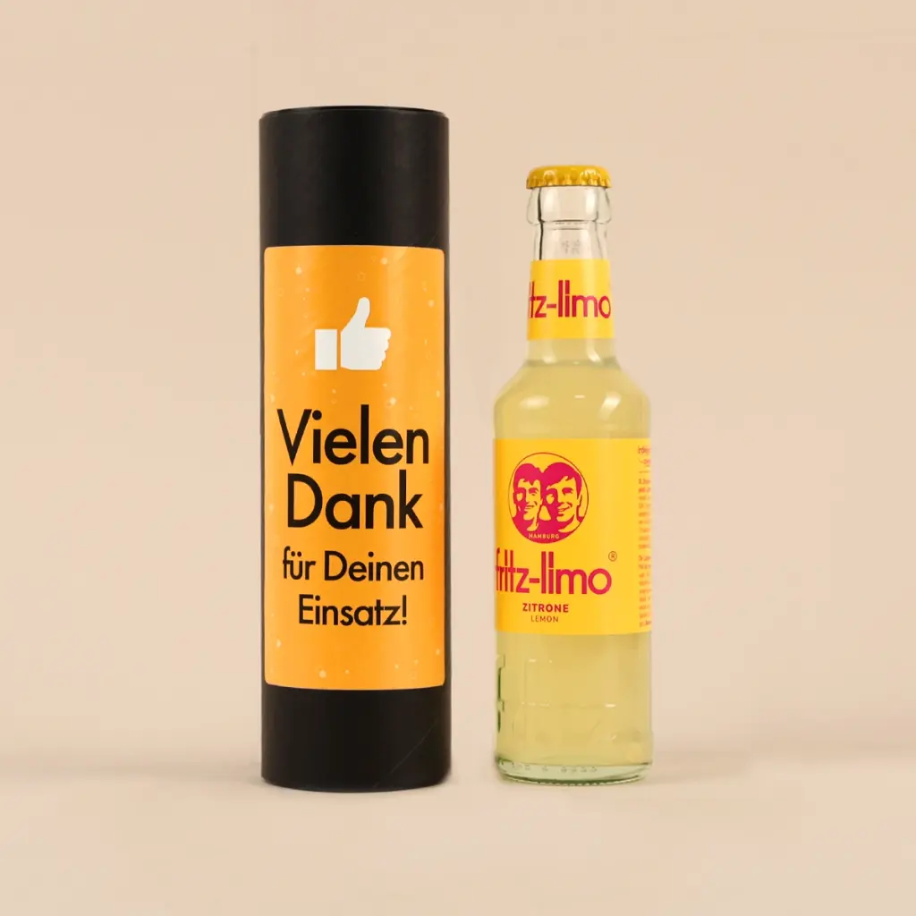 Vielen Dank für Deinen Einsatz - Fritz Limo