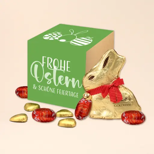 [WP13398] Geschenkbox "Frohe Ostern" - Lindt-Mix