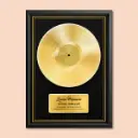 Jubiläumsgeschenk "Goldene Schallplatte"