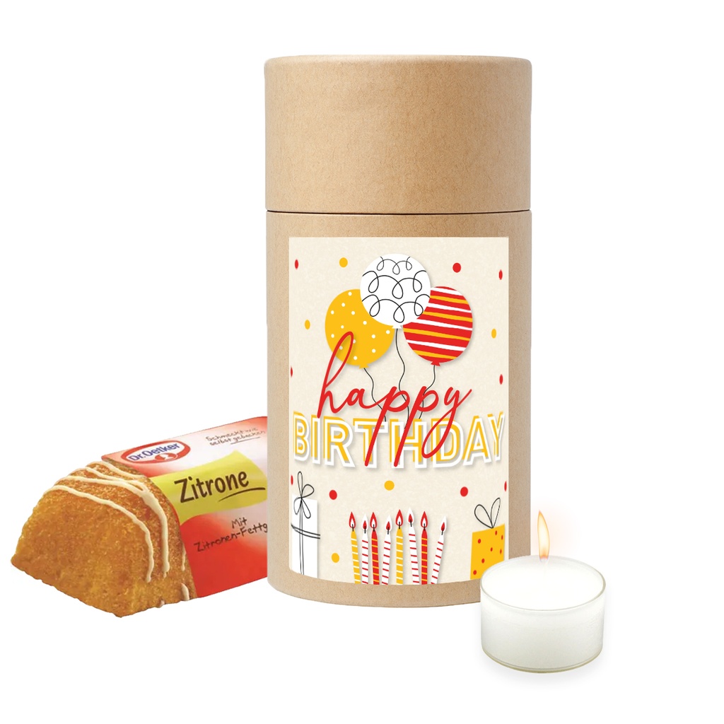 Geburtstagsküchlein "Happy Birthday"