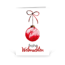 Karte: Watercolor Kugel