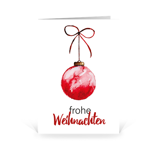[WP10928] Karte: Watercolor Kugel (Wir gestalten gratis für Dich)