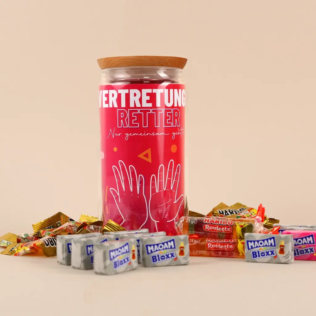 Teamgeschenk M "Vertretungsretter" - Haribo Mix