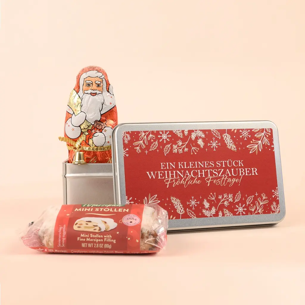 Geschenkdose "Weihnachtszauber" - Christstollen