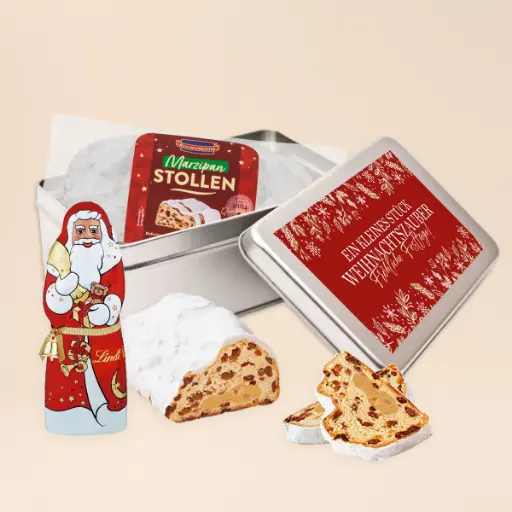 [WP13469] Geschenkdose "Weihnachtszauber" - Christstollen