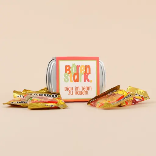 [WP13407] Geschenkdose "Bärenstark" - Haribo