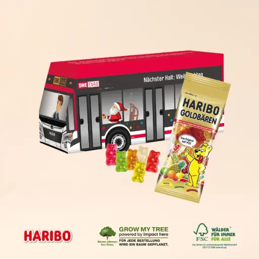 [91702] 3D Präsent Bus - Haribo