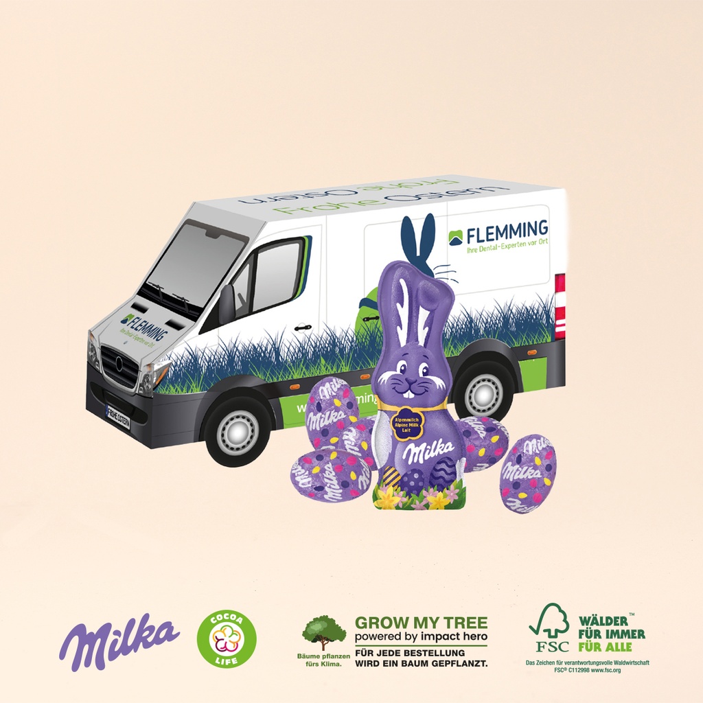 3D Präsent Transporter - Milka
