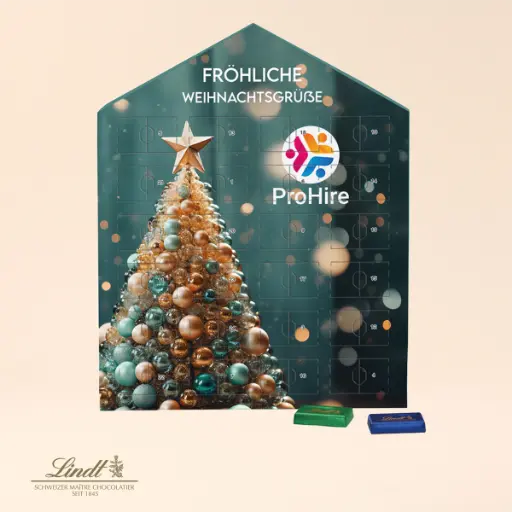 [1277-L] Täfelchen Adventskalender Haus - Lindt