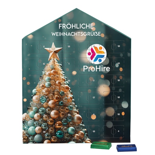 [1277-L] Täfelchen Adventskalender Haus - Lindt