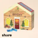 Adventskalender Haus, share-Schokotäfelchen