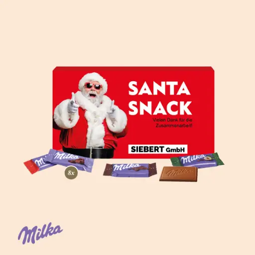 [91157-W] Milka Schokotäfelchen in Präsentbox - Xmas