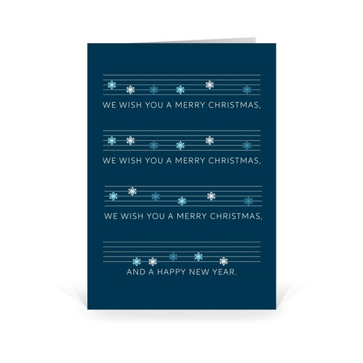 [WP5269] Karte: Weihnachtsnoten (Wir gestalten gratis für Dich)