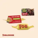 Werbedreieck Mini, Toblerone Tiny Mini Riegel