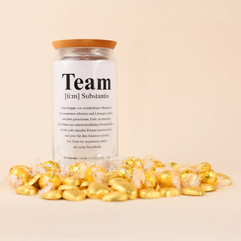 Teamgeschenk M "Team" - Lindt-Mix