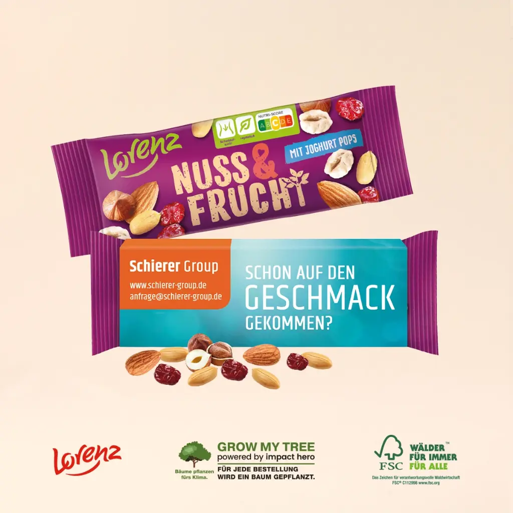 Lorenz Nuss & Frucht im Werbeschuber
