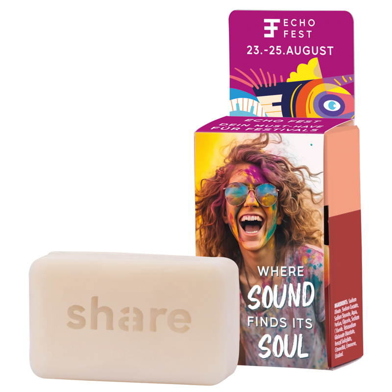 Werbecover, share feste Seife