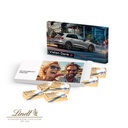 Präsentbox mit Schokotäfelchen, lose eingelegt