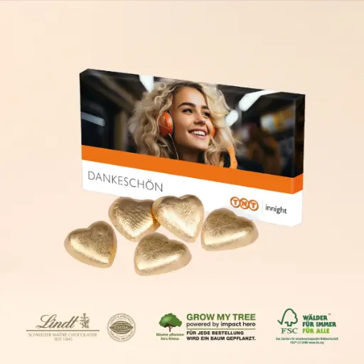 [91001] Schokoherzen in Präsentbox, lose eingelegt