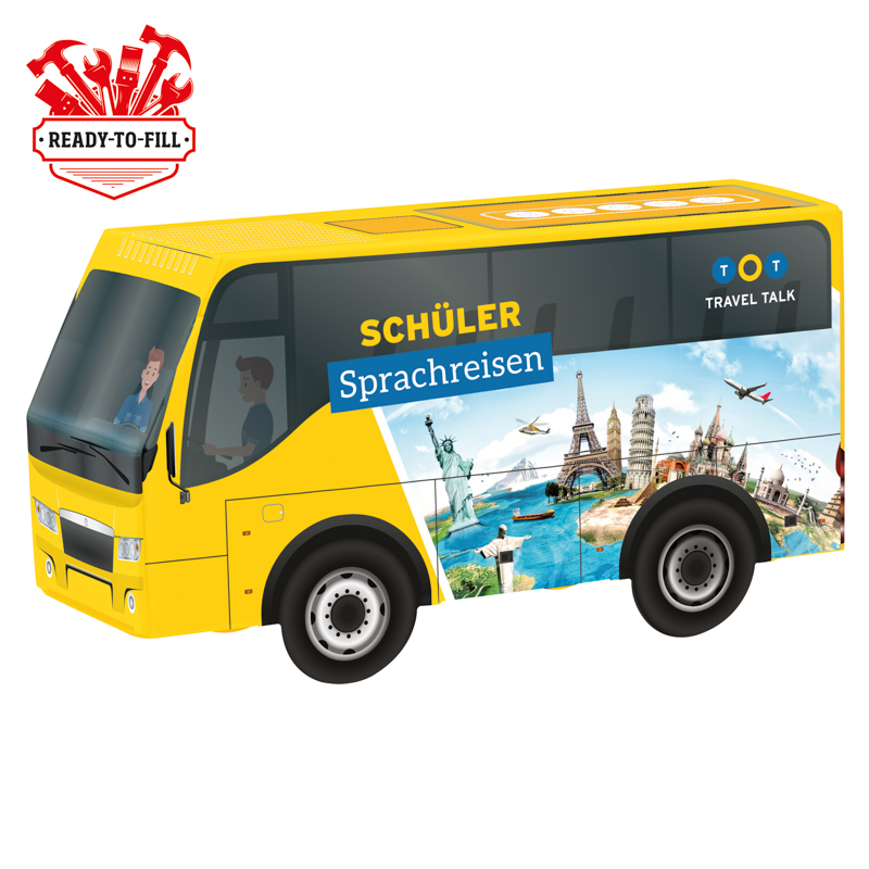 3D-Präsent Bus, zum Selbstbefüllen