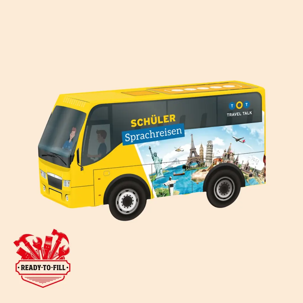 3D-Präsent Bus, zum Selbstbefüllen