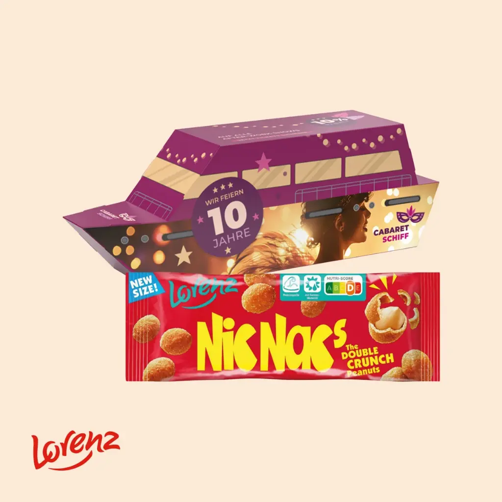 3D-Präsent Schiff, Lorenz Nic Nac's Erdnüsse