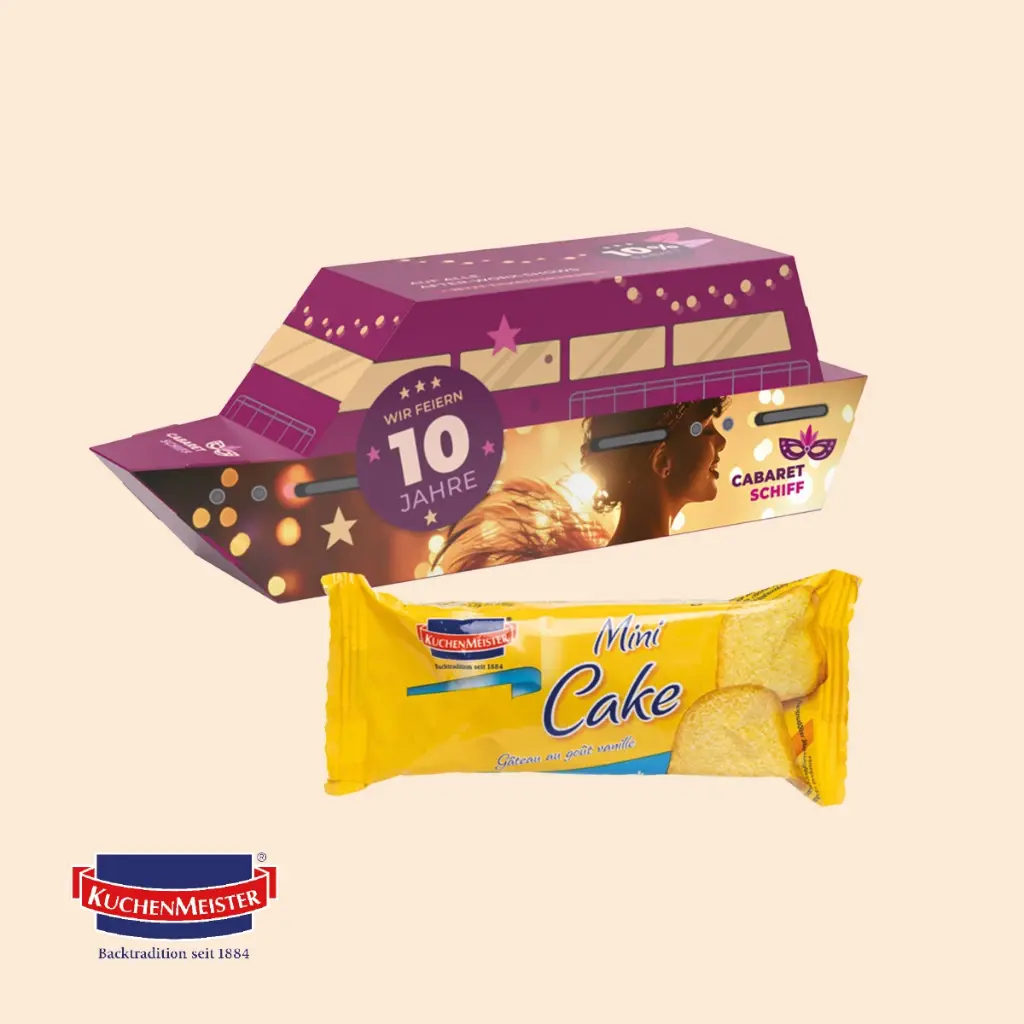 3D-Präsent Schiff, KuchenMeister Rührkuchen