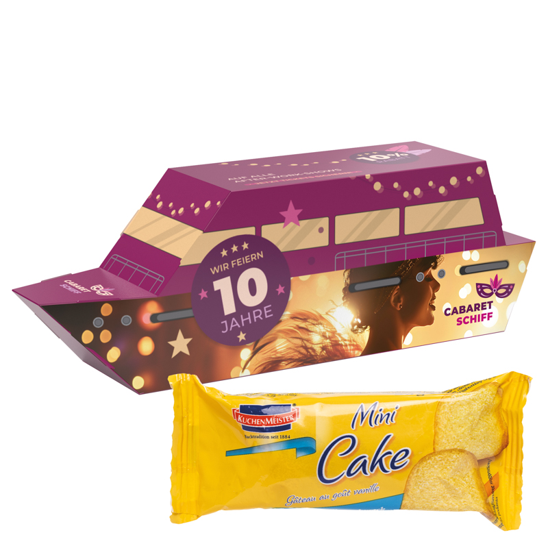 3D-Präsent Schiff, KuchenMeister Rührkuchen