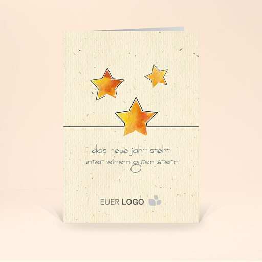 [WP686] Karte: Kunstvoll - Sterne (Wir gestalten gratis für Dich)