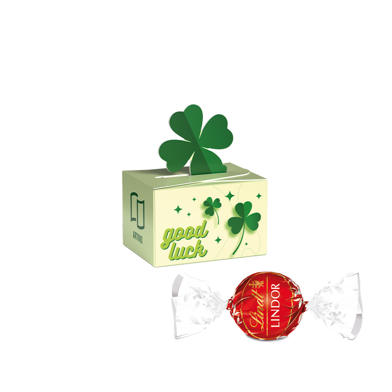 Geschenkbox Mini Kleeblatt, Lindt LINDOR