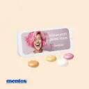 Schiebedeckeldose, weiß, Mentos Kaudragee Fruit