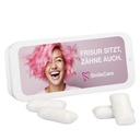 Schiebedeckeldose, weiß, KoRo Menthol Kaugummi