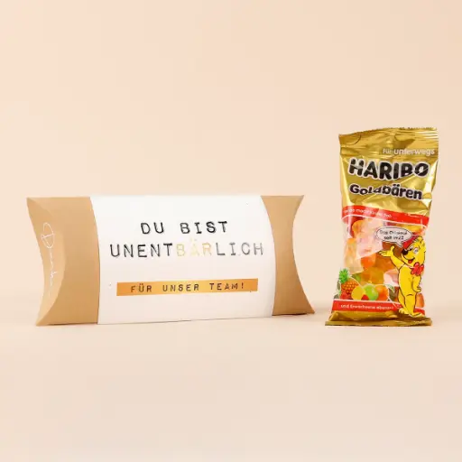 [WP13509] Pillowbox "Du bist UnentBÄRlich" - Haribo