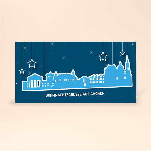 [WP10934] Karte: Skyline pop - Aachen (Wir gestalten gratis für Dich)