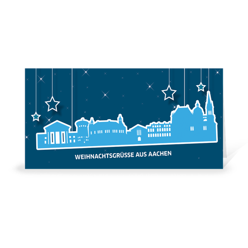 [WP10934] Karte: Skyline pop - Aachen (Wir gestalten gratis für Dich)