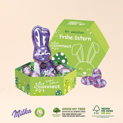 [94695] Großes Osternest mit Schokolade von Milka