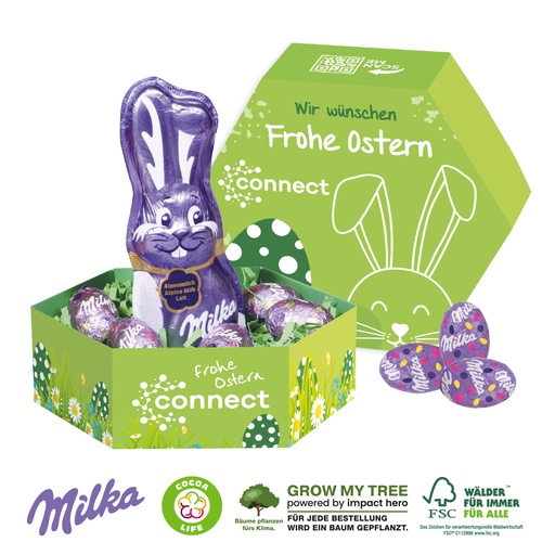 [94695] Großes Osternest mit Schokolade von Milka