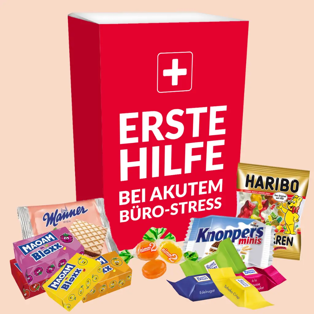 Notfallbox "Erste Hilfe bei akutem Büro-Stress"