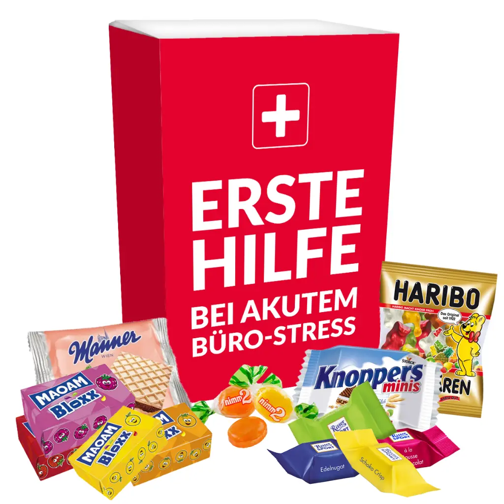 Notfallbox "Erste Hilfe bei akutem Büro-Stress"