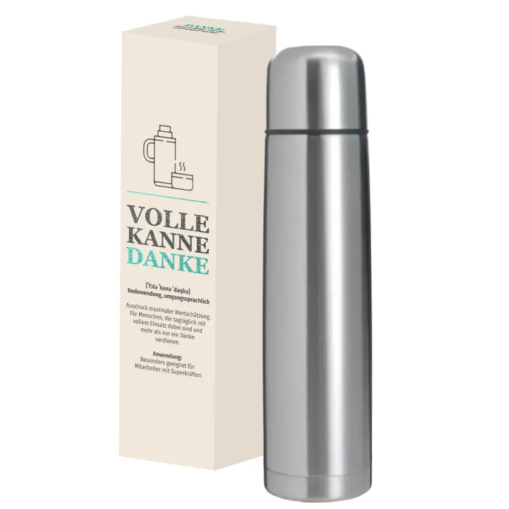 Thermoskanne "Volle Kanne Danke"