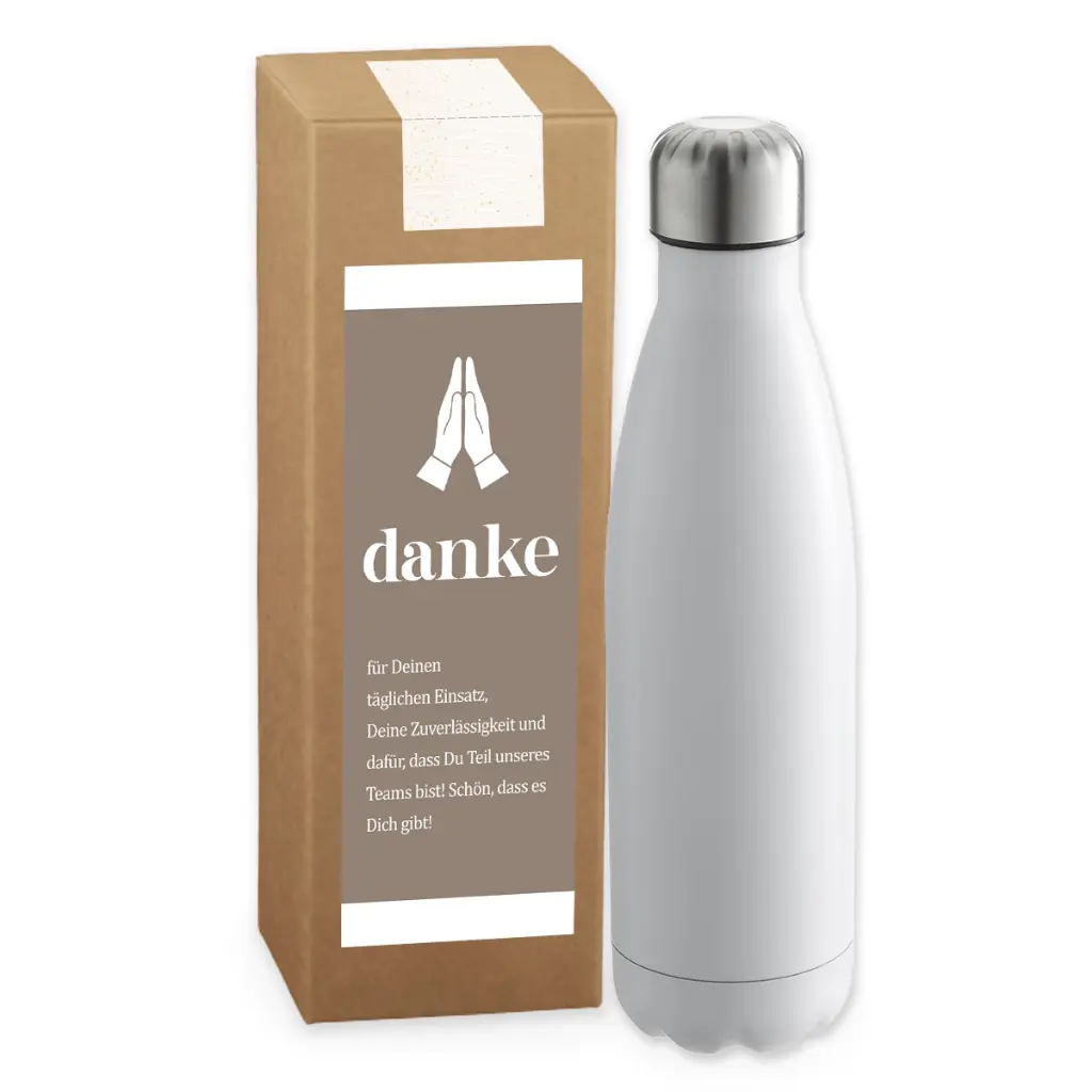 Vakuum-Trinkflasche weiß