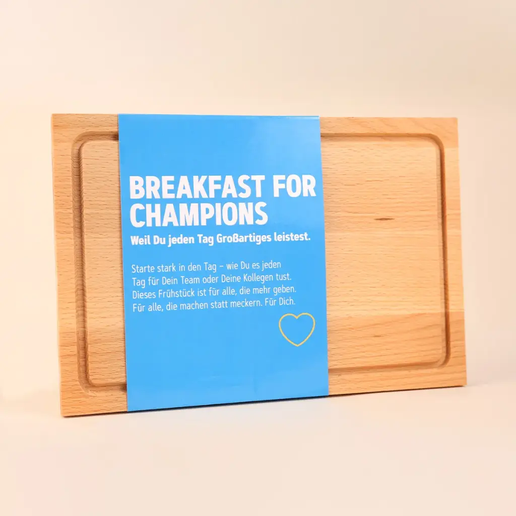 Frühstücksbrett "Breakfast for Champions"