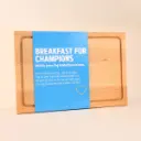 Frühstücksbrett "Breakfast for Champions"