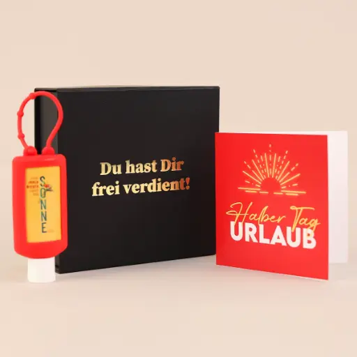 [WP13588] Zeitgeschenk "Halber Tag Urlaub" 