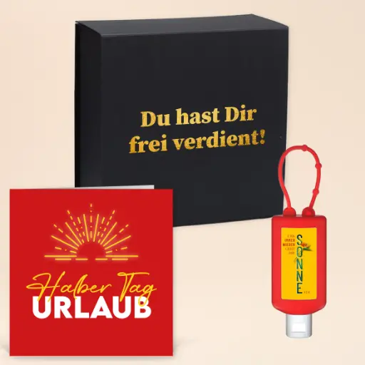 [WP13588] Zeitgeschenk "Halber Tag Urlaub" 